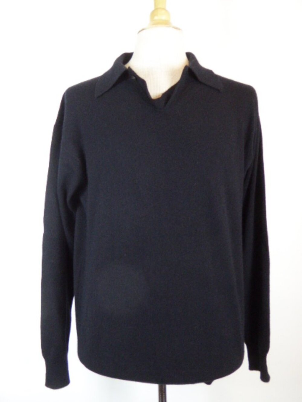 AUTUMN CASHMERE Polo SWEATER PULLOVER top S